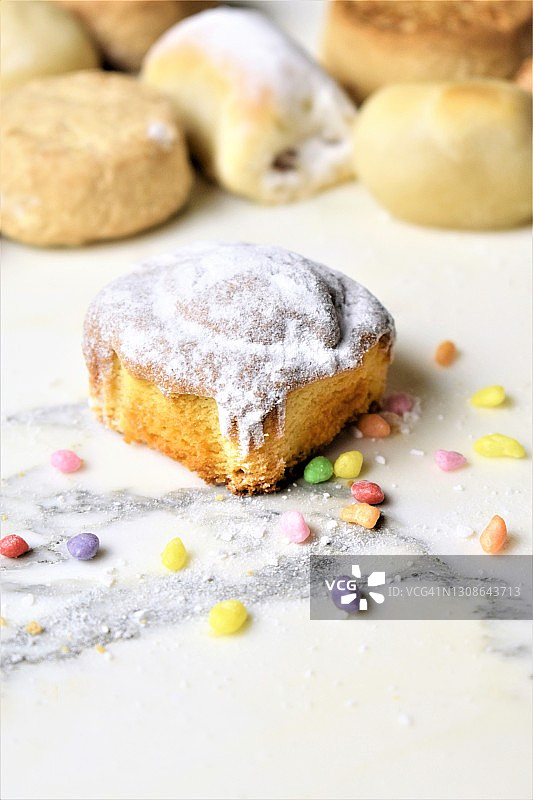 西班牙的典型杏仁糖图片素材