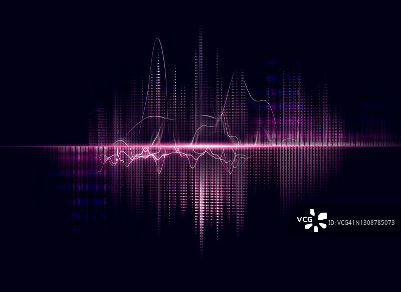 声波图LED灯光背景图图片素材