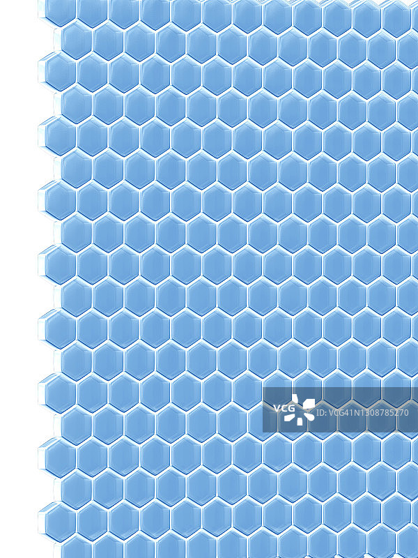 六边形透明玻璃3D图案图片素材