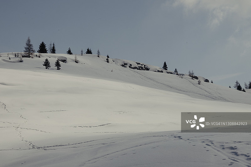 泽比奥山顶和泽比奥牧场图片素材