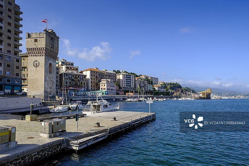 意大利利古里亚萨沃纳的莱昂·潘卡尔多塔图片素材