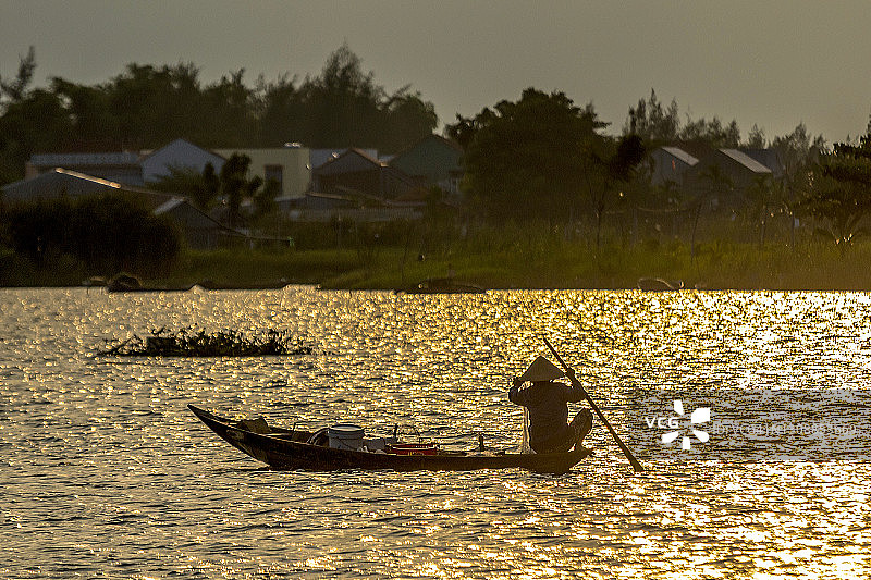广南省（越南）的渔业场景图片素材