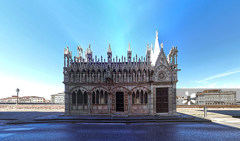 比萨，圣玛丽亚·德拉·刺教堂图片素材