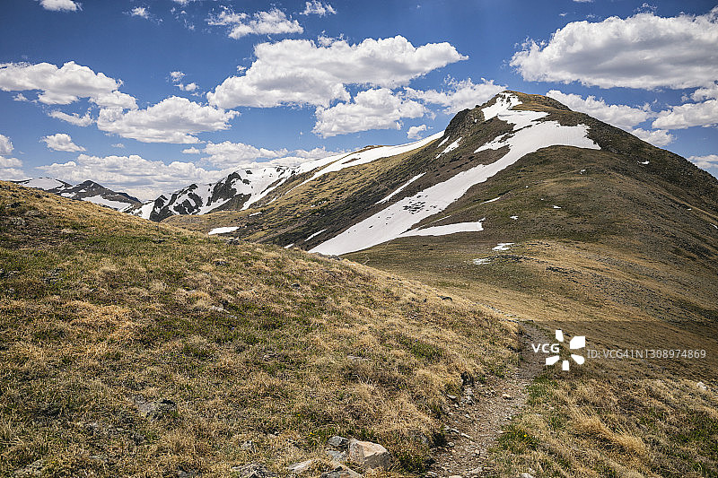 科罗拉多州大学峰荒野区徒步小径图片素材