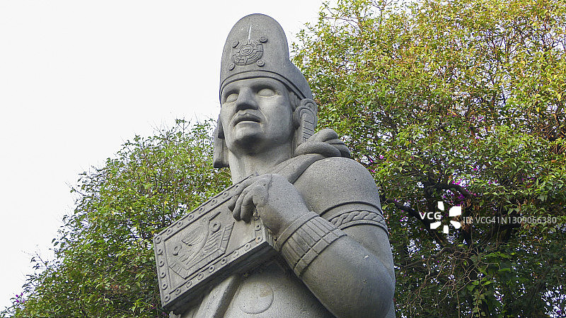 墨西哥城查普尔特佩克森林Nezahualcóyotl喷泉图片素材