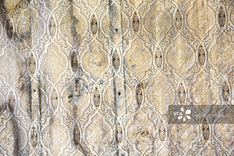 北达科他州废弃教堂内的彩色壁纸图片素材