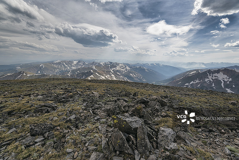 从科罗拉多州阿根廷峰看到的景色图片素材
