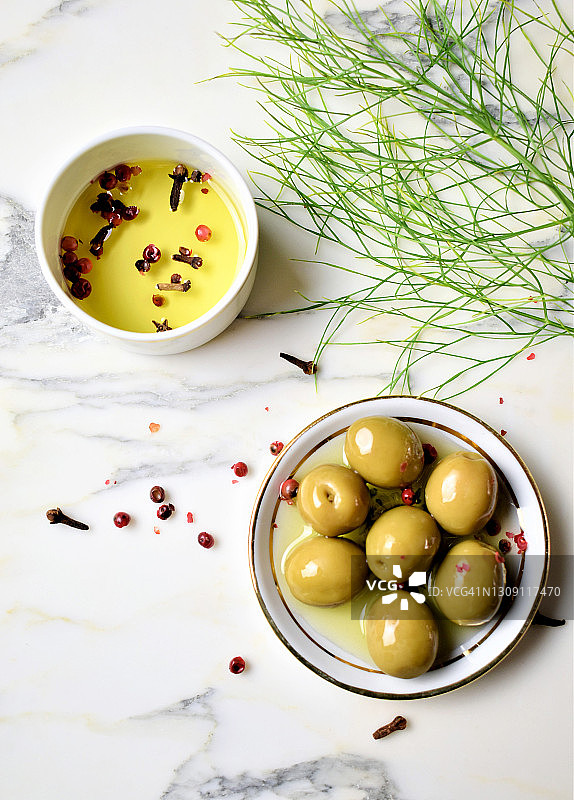 橄榄油浸各种橄榄图片素材