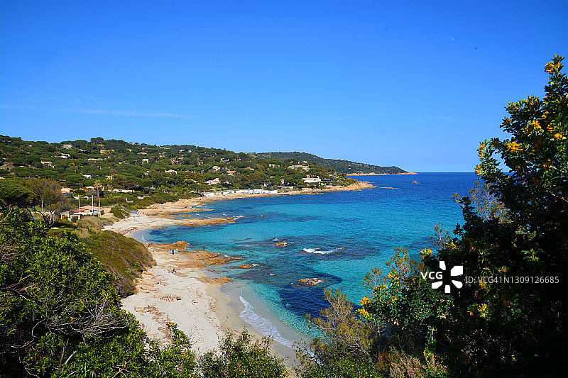 法国圣特罗佩海岸风光图片素材