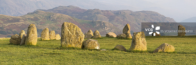 湖区卡斯特里格石圈图片素材