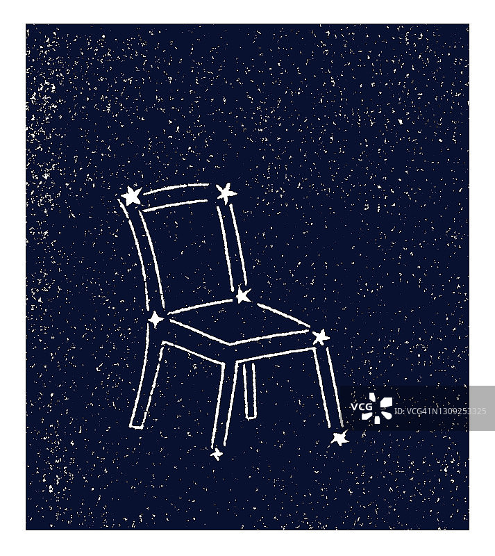 天文学旧版画插图 - 卡西奥佩亚的椅子图片素材