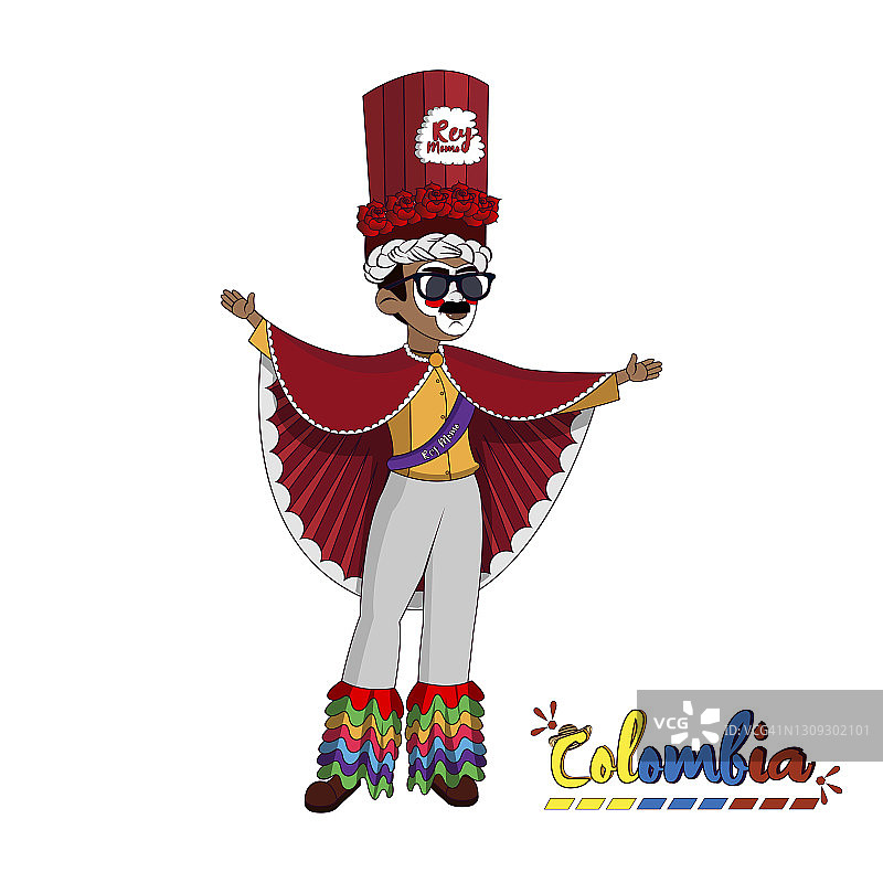 打扮成国王的男人图片素材