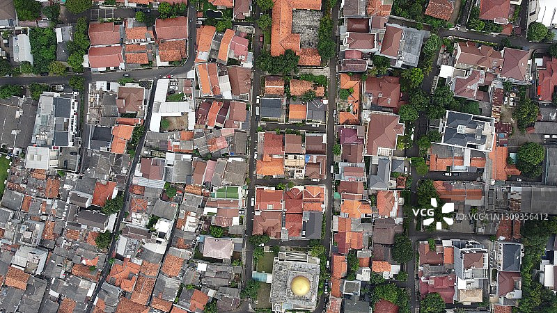 住宅区鸟瞰图片素材