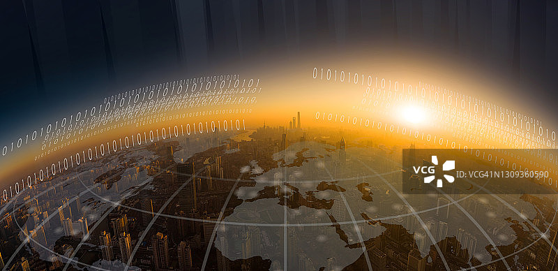 上海城市网络图片素材