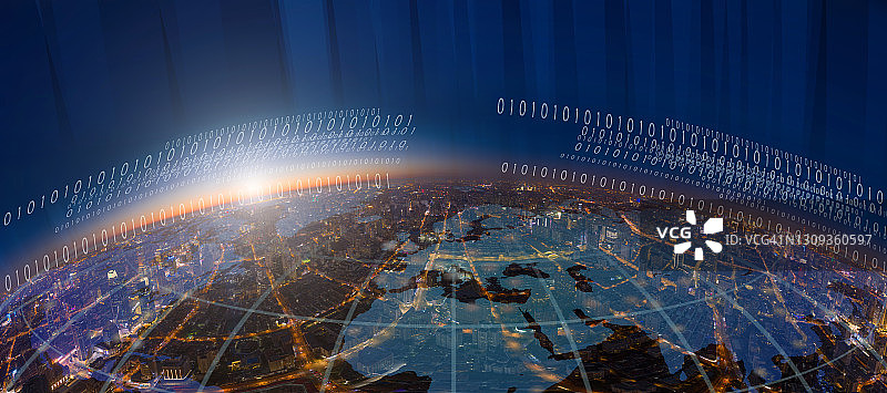 上海城市网络图片素材