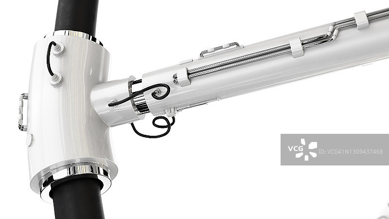 发光的机器人DNA螺旋图片素材