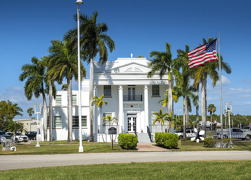 佛罗里达州大沼泽地市政厅，科利尔县旧法院图片素材