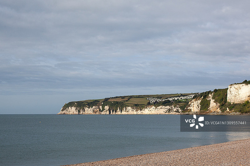 英国南部海岸线，多佛白色悬崖图片素材