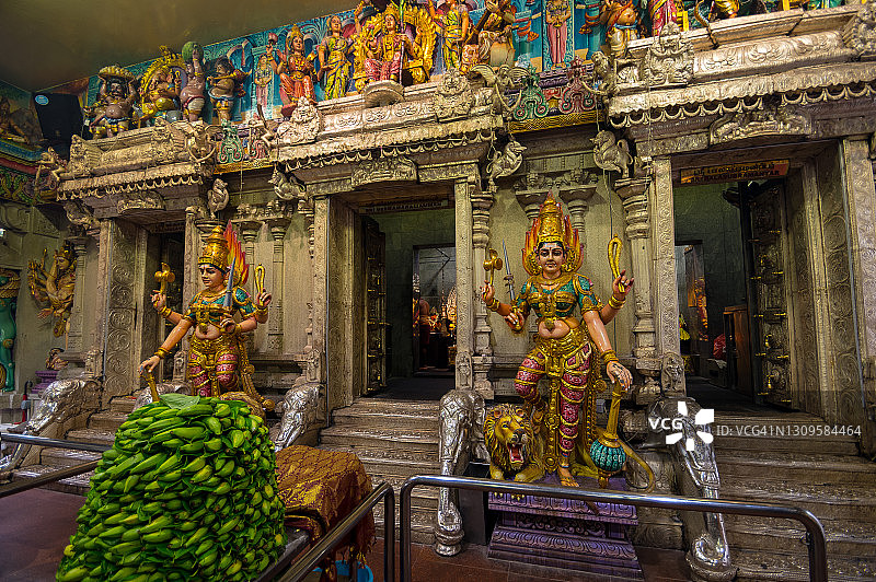 新加坡小印度维拉马卡利亚曼兴都庙图片素材