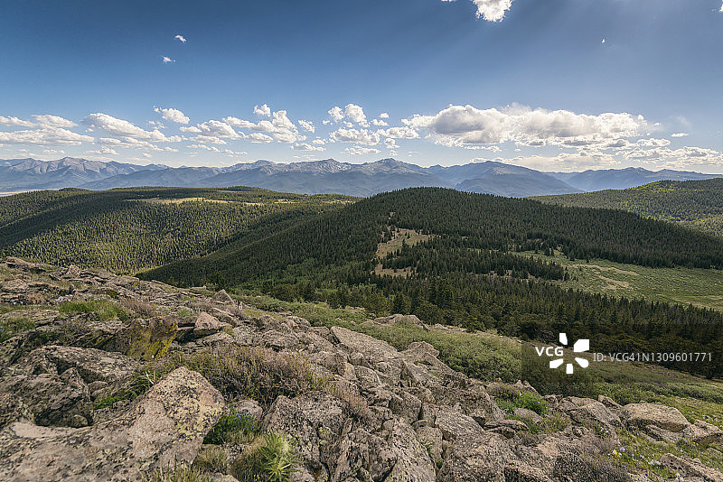 科罗拉多州水牛峰荒野风光图片素材
