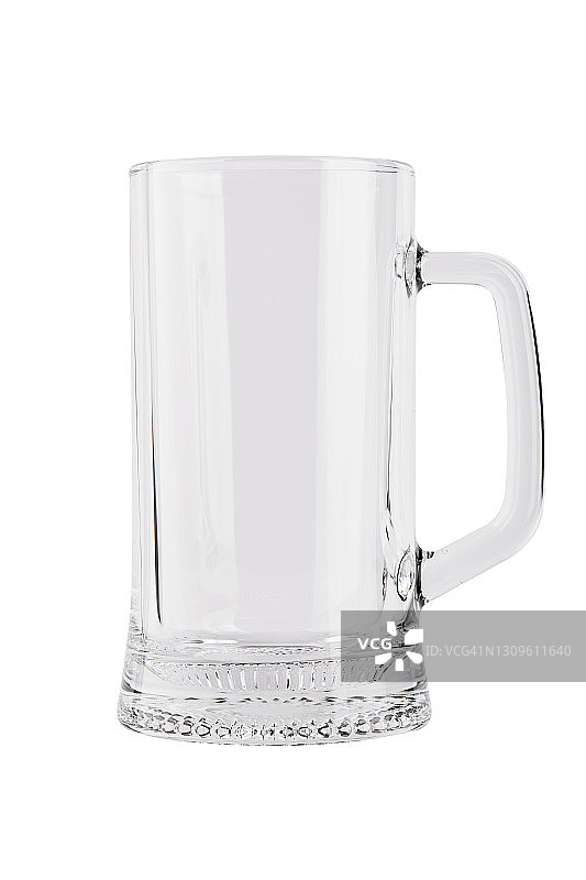 白色背景上的啤酒杯图片素材
