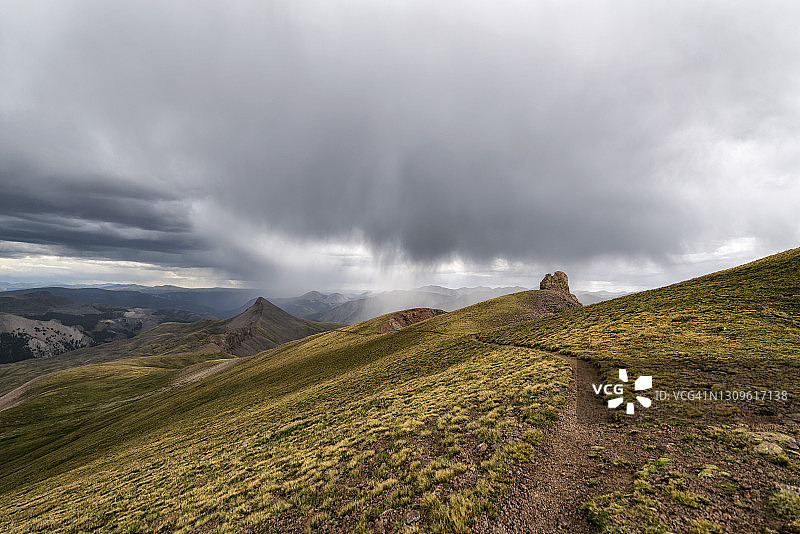 科罗拉多州Uncompahgre Wilderness徒步小径图片素材