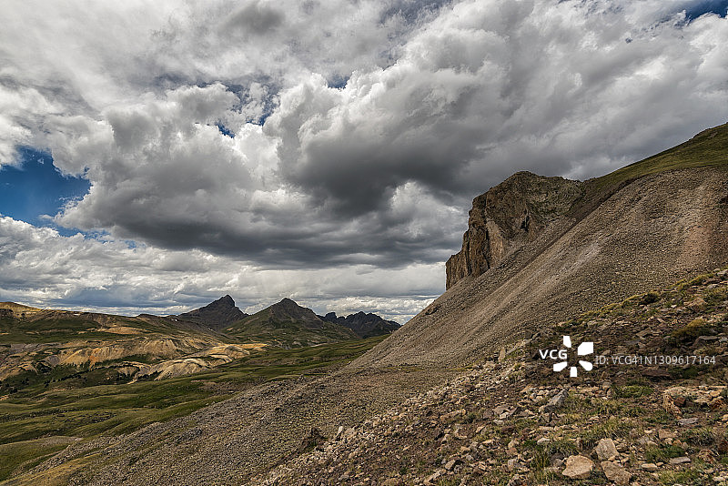 科罗拉多州Uncompahgre荒野的暴风雨天气图片素材