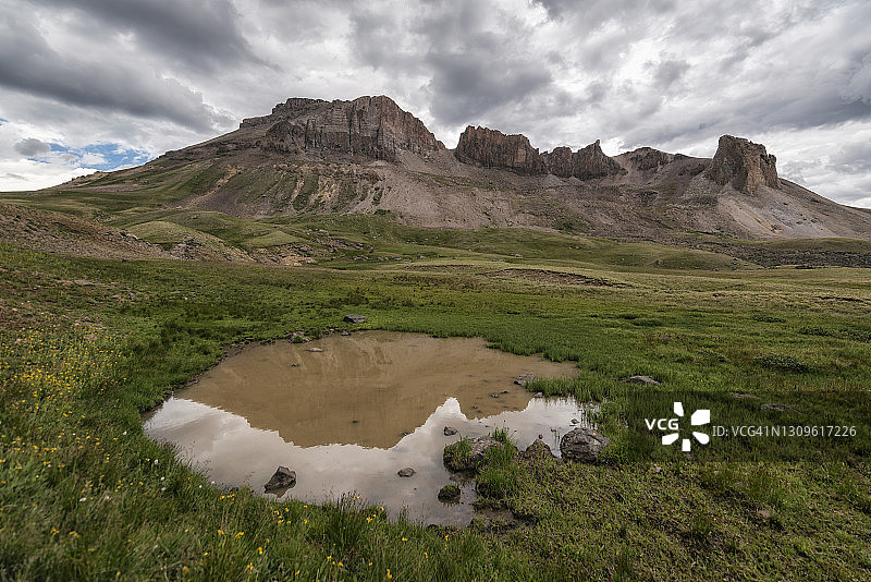 科罗拉多州昂帕格里荒野中的昂帕格里峰图片素材
