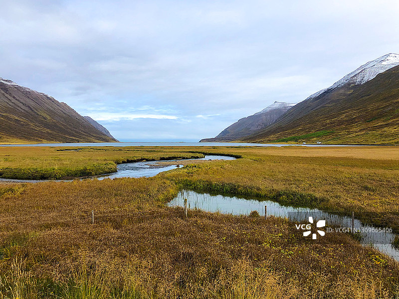 冰岛Héðinsfjörður风景图片素材