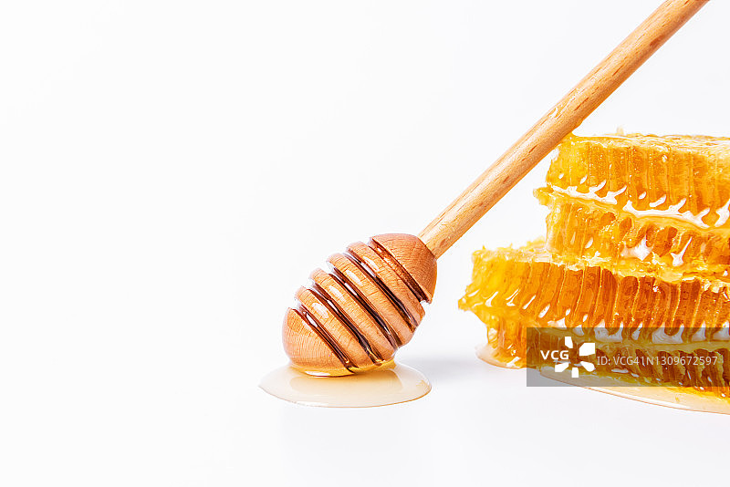 蜂窝块特写图片素材