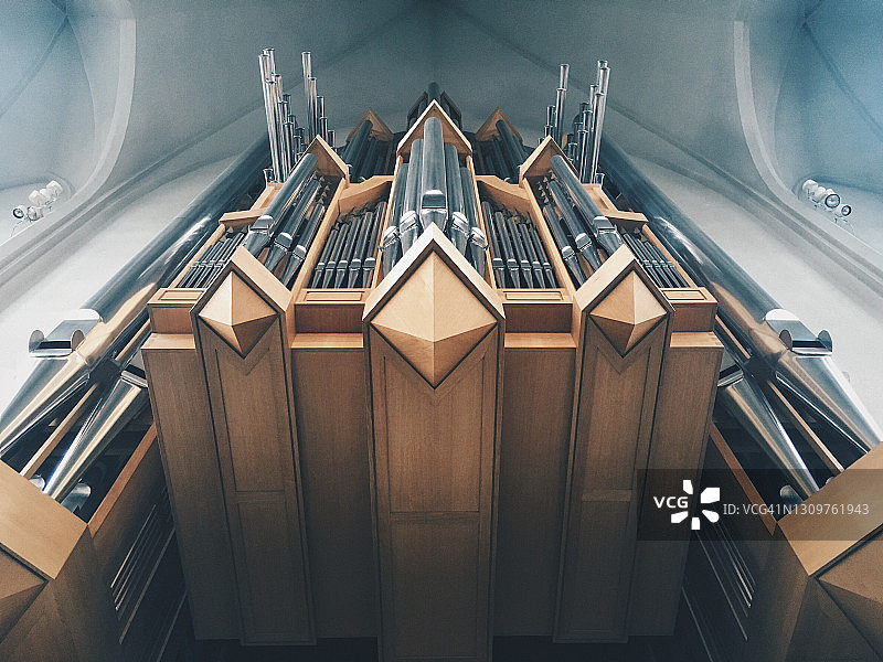 大教堂管风琴音管图片素材