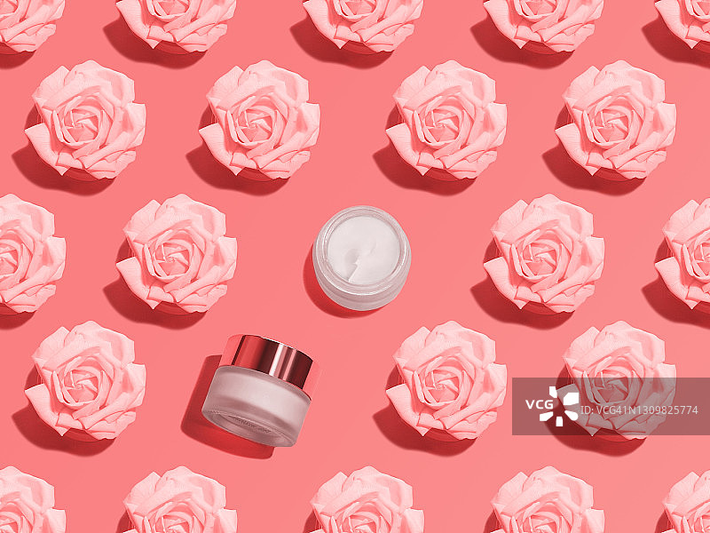 面霜俯视照片图片素材