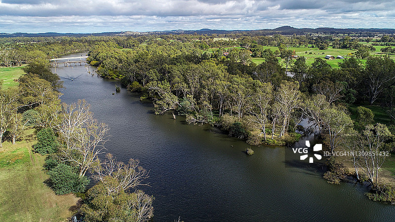 古尔本河航拍图片素材