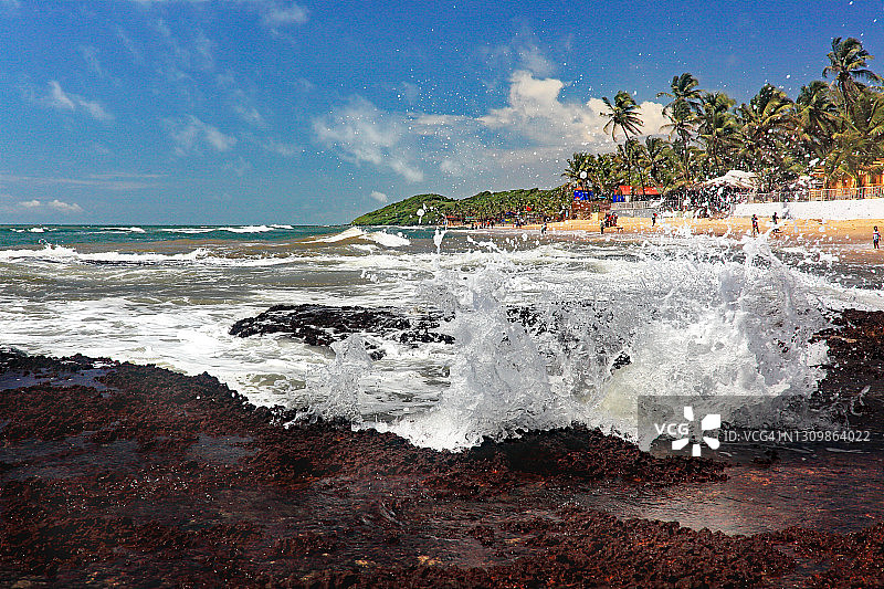 果阿邦安朱纳海滩图片素材