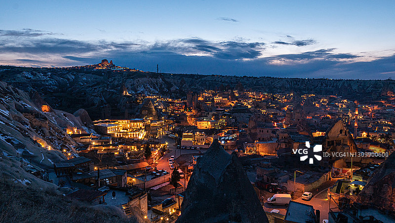 格雷梅古镇和于希萨尔城堡图片素材