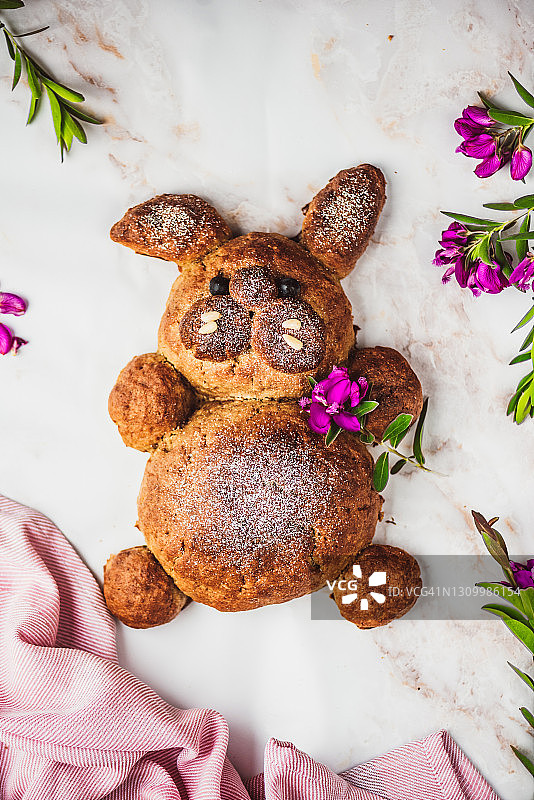 复活节兔子蛋糕图片素材