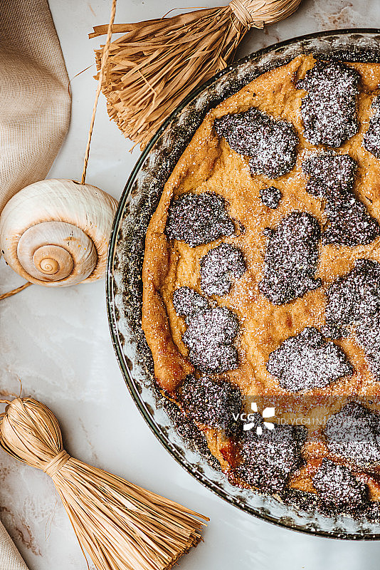 俄罗斯巧克力芝士蛋糕图片素材