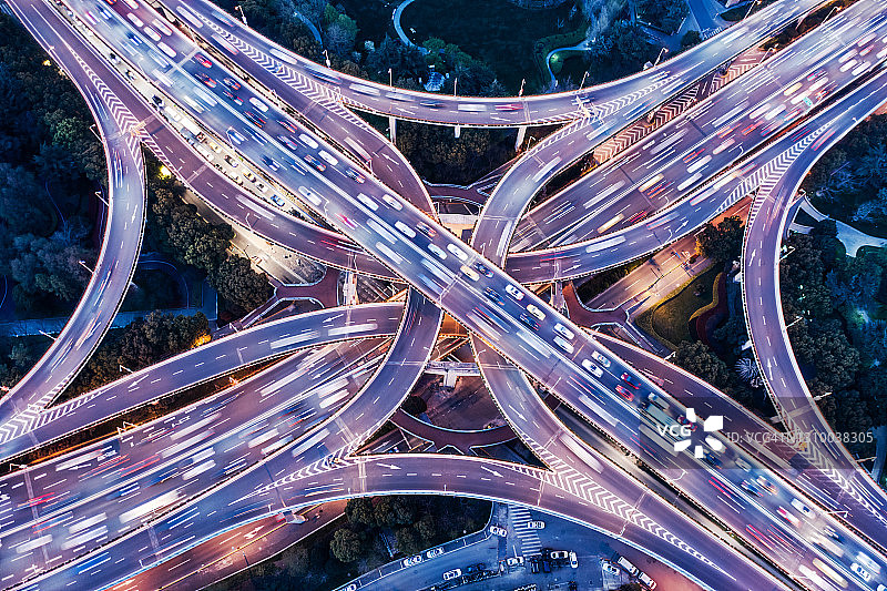 上海延安路路口图片素材