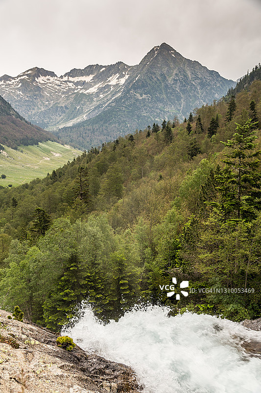 瓦尔德阿兰的莫利埃瀑布图片素材