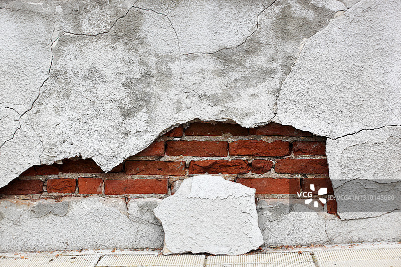 破损砖墙纹理图片素材