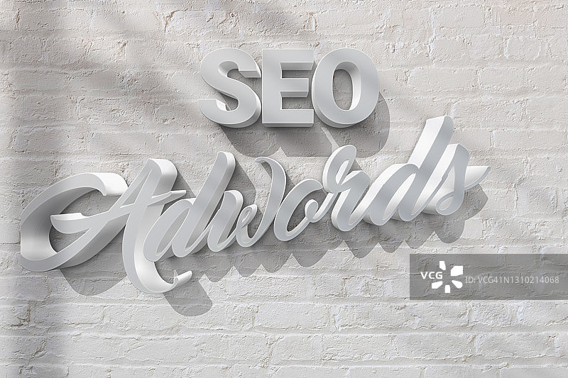 SEO和AdWords概念图片素材