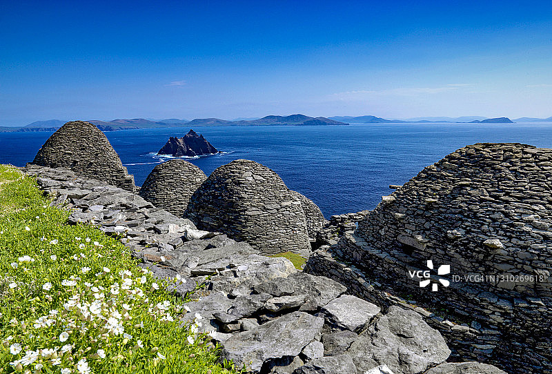 斯凯利格·迈克尔岛，爱尔兰凯里郡图片素材