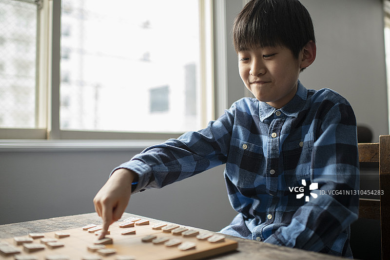 小学生下将棋图片素材