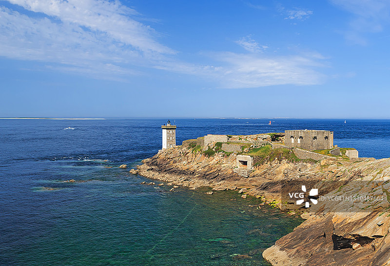 克尔莫旺灯塔，法国/布列塔尼/菲尼斯泰尔省图片素材