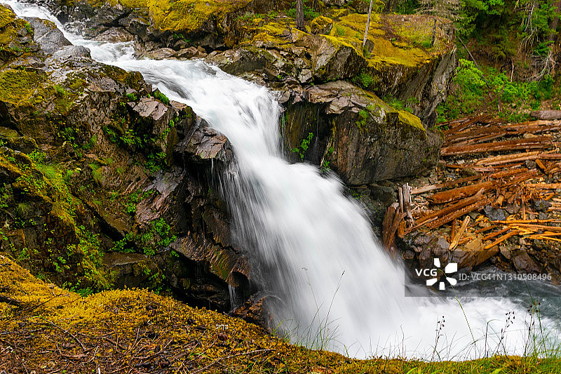 奥林匹克半岛索尔达克瀑布图片素材