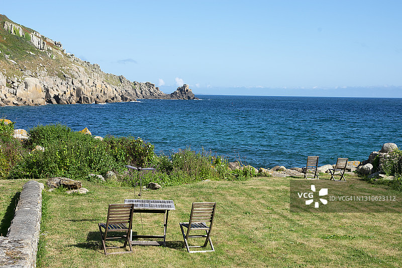 康沃尔海边的花园图片素材