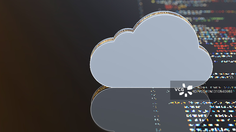 抽象的云计算技术概念图片素材