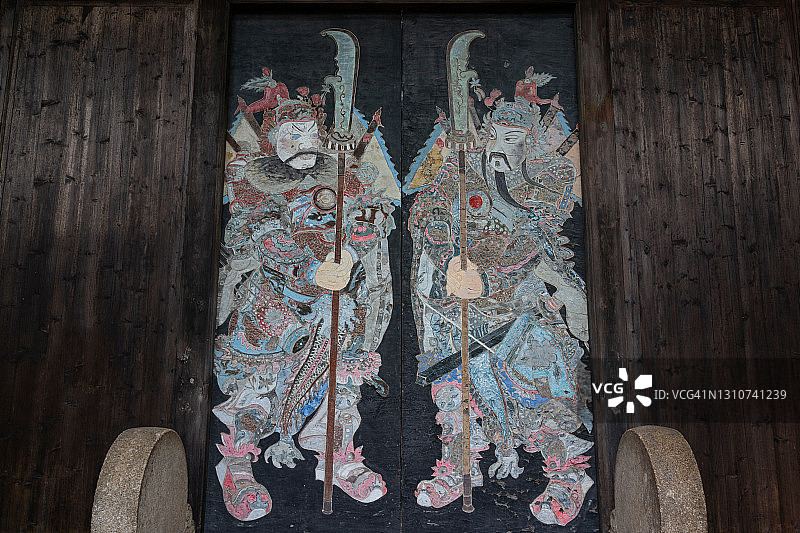 中国门神画图片素材
