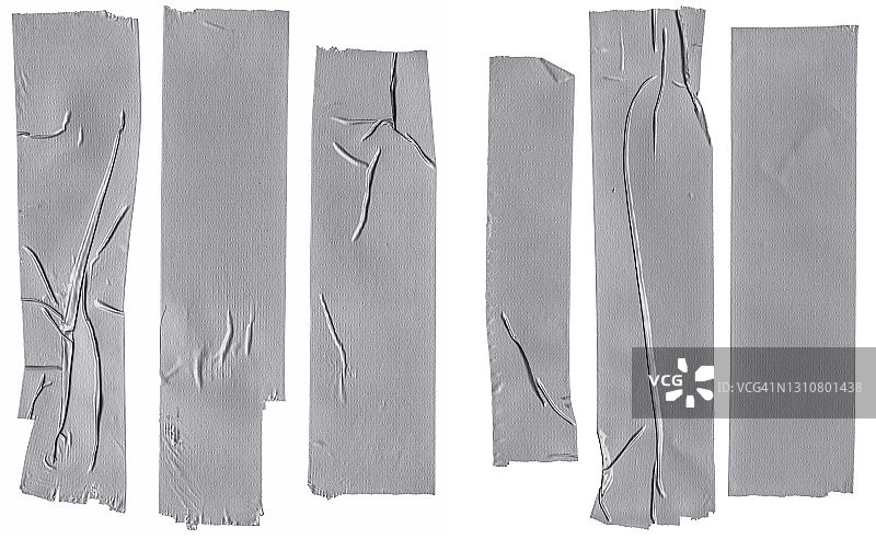 白色背景上的胶带合集图片素材