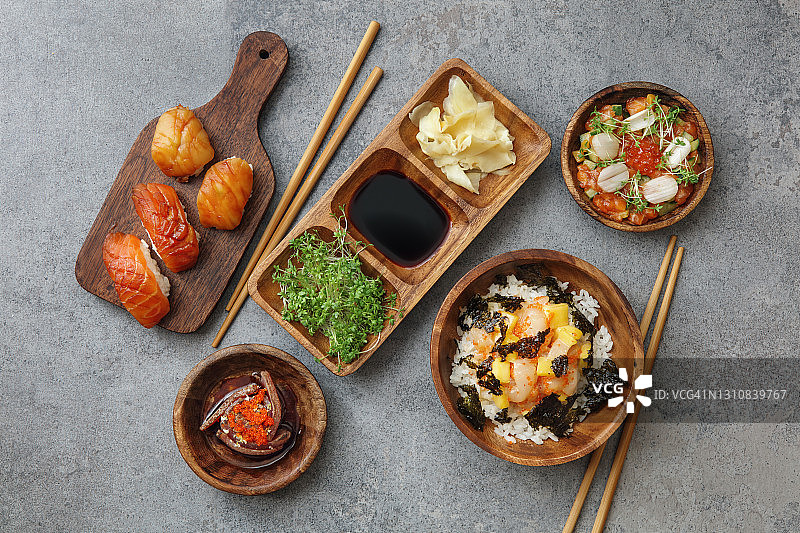 寿司和寿司卷合集图片素材